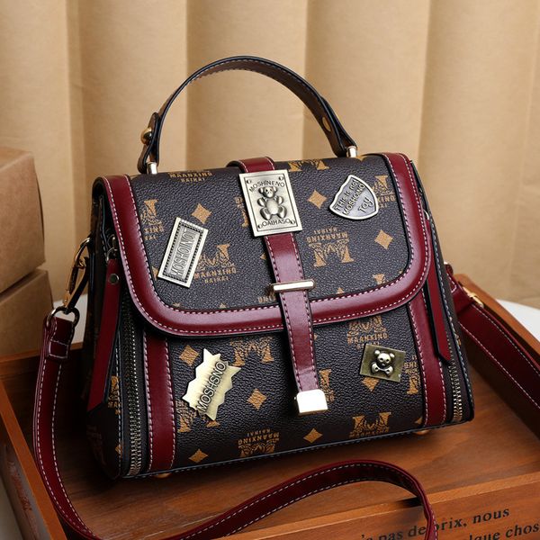 

bag women 2021 new fashion korean women's heavy industry metal portable diagonal shoulder bag high quality