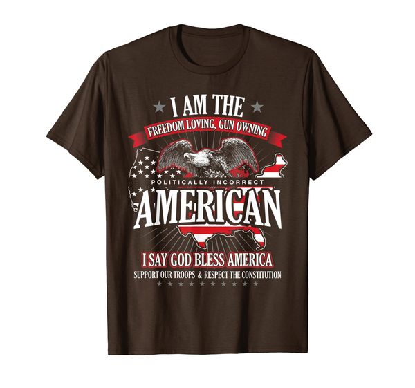 

republican t-shirt i am the conservative american tee, White;black