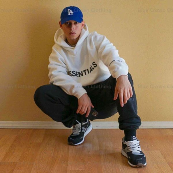 

men's hoodies & sweatshirts high street men's essentials sweatshirt 100% cotton 3d print rubber hip hop loose fashion oversize ox4, Black