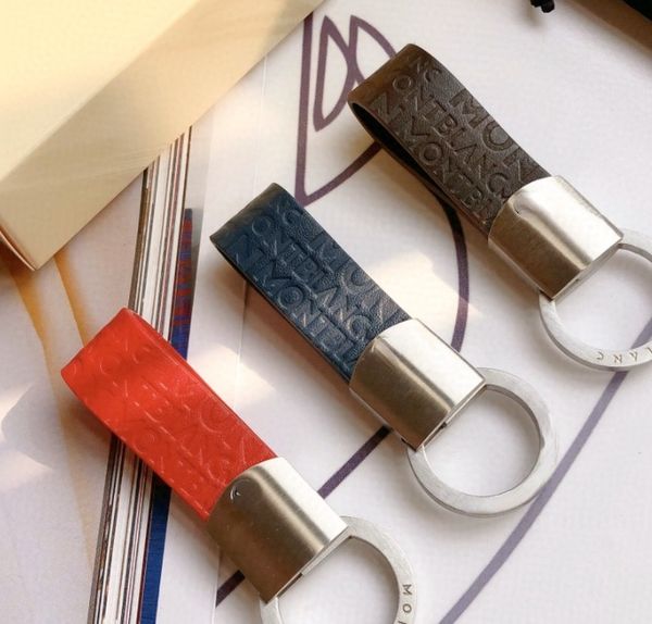 

fashion men women keychain accessories brand jewelry stainless steel leather keychain with logo, Silver