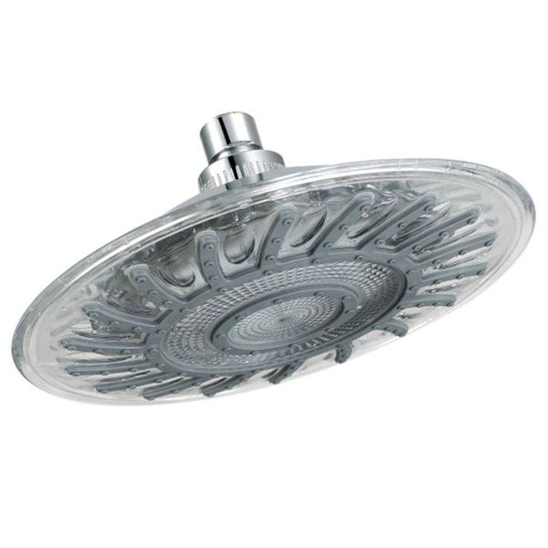

bathroom shower heads 8" 7 colors automatic led light changing round head bath rainfall