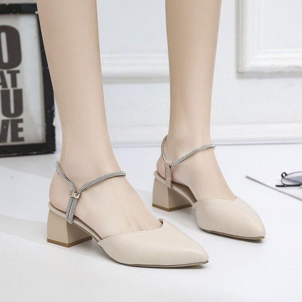 

sandals large size 34-42 2021 summer women comfortable pumps high heels classics black shoes woman fashion ladies leisure