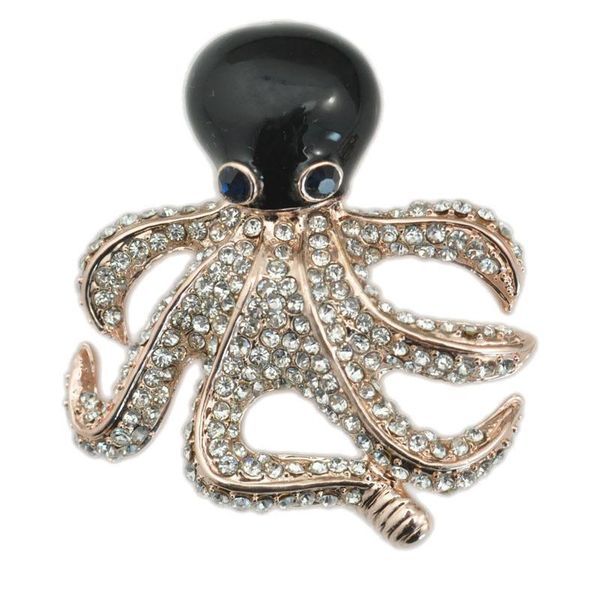 

pins, brooches doluo ocs black rhinestone brooch pin 10pcs diamond marine life ornaments diy jewelry for accessories, Gray