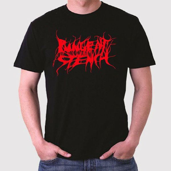 

PUNGENT STENCH Death Logo Men's Black T-Shirt Size S to 3XL, White;black