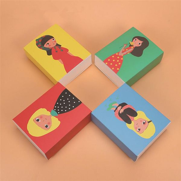 

gift wrap 40 x cute girl series macaron box baking packaging cake pastry cookies chocolate jewelry storage boxes wholesale