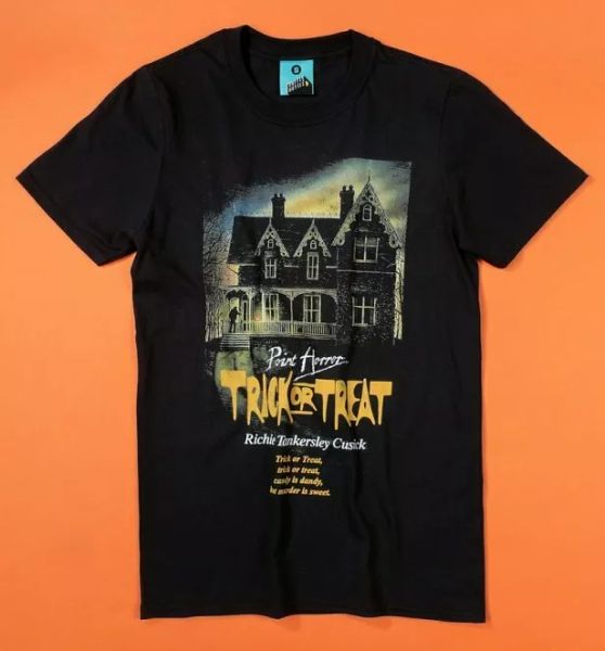 

Point Horror Trick Or Treat Black T-Shirt, White;black