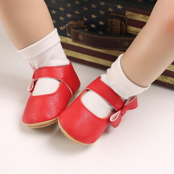 

spring autumn models arrival 0-1 year baby soft rubber bottom 3-6-12 month born toddler pu princess shoes first walkers