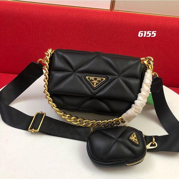 

ladies luxury handbags designer for women bag black flip soft shoulder large capacity chain fashion lingge leather
