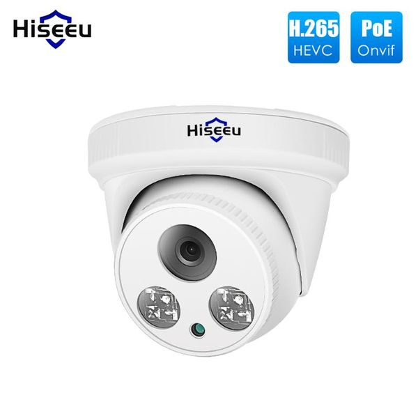 

cameras hiseeu hd 1080p poe ip camera h.265 2mp dome security indoor surveillance cctv nightvision video onvif