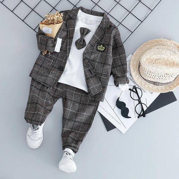 

clothing sets boys clothes spring autumn fashion baby suit british wind kids suits gentleman long sleeve shirt vest pants toddler, White