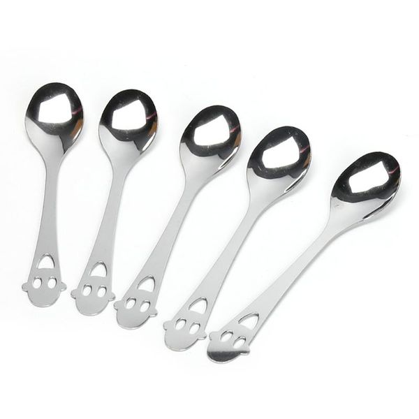 

creative smile spoon stainless steel coffee spoons dessert kids forks