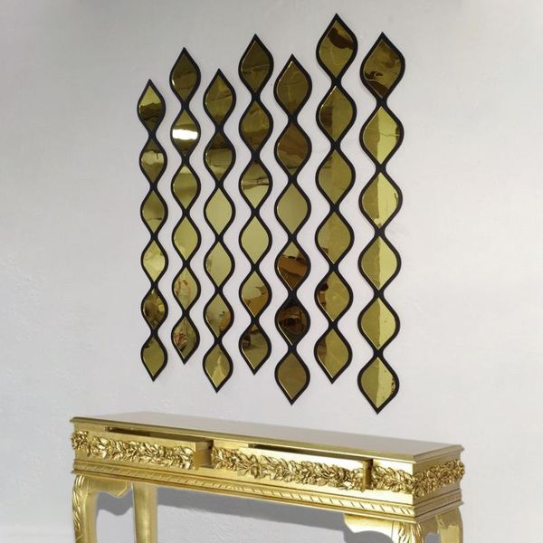 

mirrors water drop decorative mirror black frame and gold by mdm design