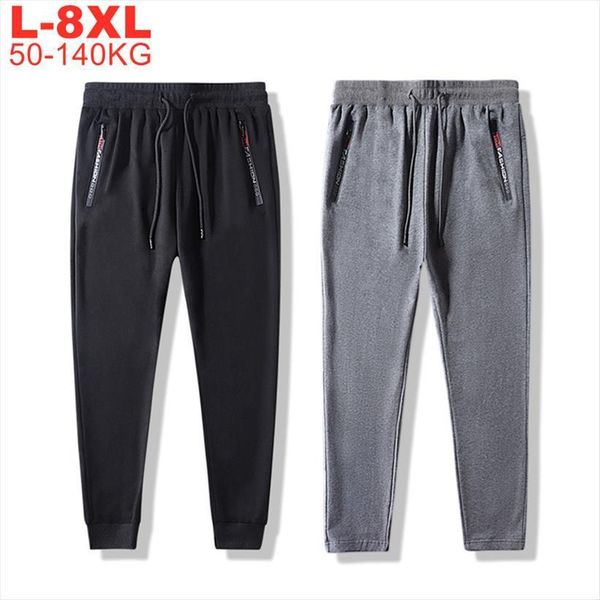 

big size joggers 8xl 140kg women pants casual loose trousers elastic male sweatpants black mens jogger japanese streetwear