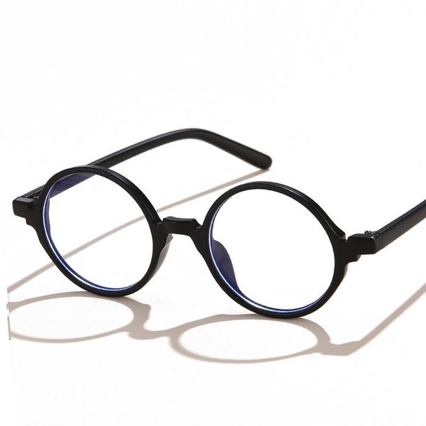 

fashion sunglasses frames anti-blue light blue eyeglasses frame round optical eyewear women and mens spectacles reading glasses 21004, Black