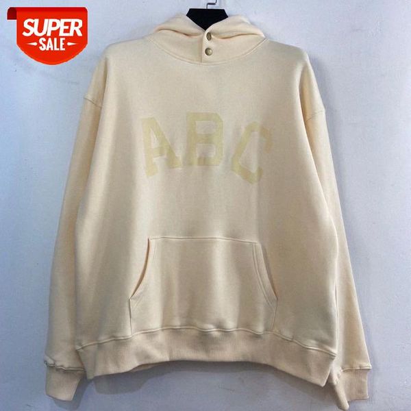 

letter offset printing oversized hip-hop hoodie #lg4d, Black