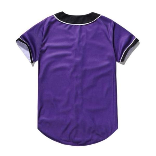 

baseball jersey men stripe short sleeve street shirts black white sport shirt uau910, Blue;black