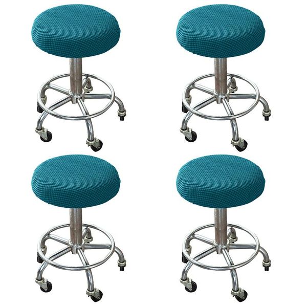 

chair covers 4pcs protector round cover sleeve bar stool home dining room stretch kitchen elastic slipcover cushion solid restaurant