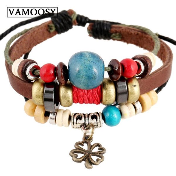 

charm bracelets original lucky clover gossip lips wing style with clear murano beads bracelet for women men jewelry christmas, Golden;silver