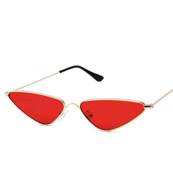 2021 Wither tendência Novos pequenos óculos de sol moda triângulo quadro de metal óculos popular multicolor famoso marca de alta qualidade UV400