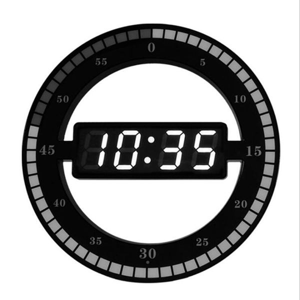 

digital wall clock electronic night glow round clocks automatically adjust brightness deskeu plug
