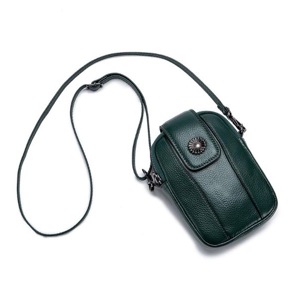 

full grain fashion young school girl mobile phone bags office lady make up items leather case women crossbody trip handbags duffel