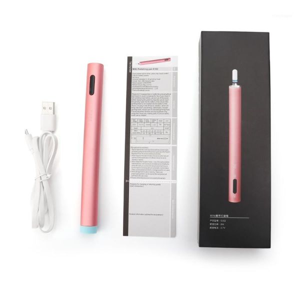 

electric nail drill machine 12000rpm mini pen portable with led light polishing grinding tool home use1, Silver