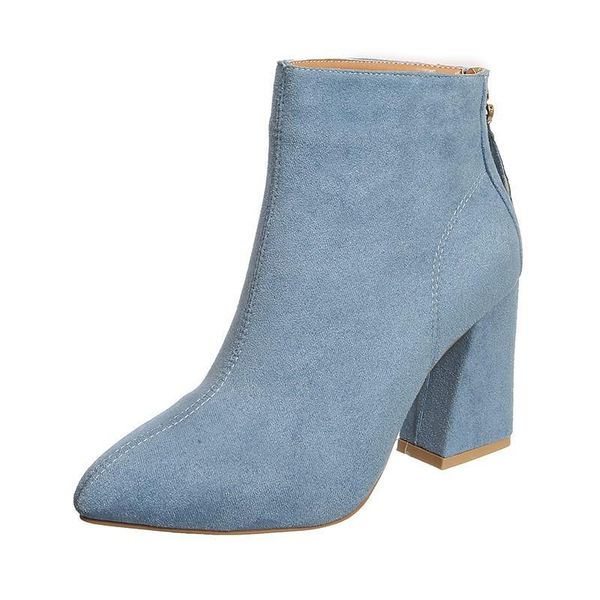 

boots yellow color ankle women shoes zipper high heel women's jodhpur, Black