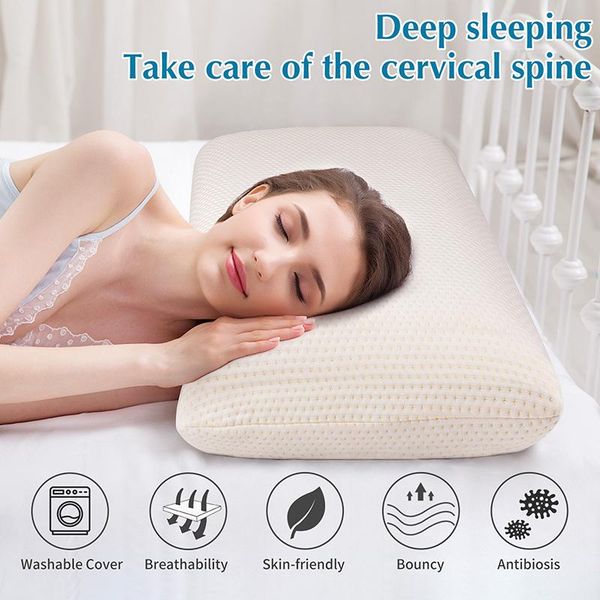 

pillow power of nature pillows for sleeping neck memory foam with white cover pillowcase home decor