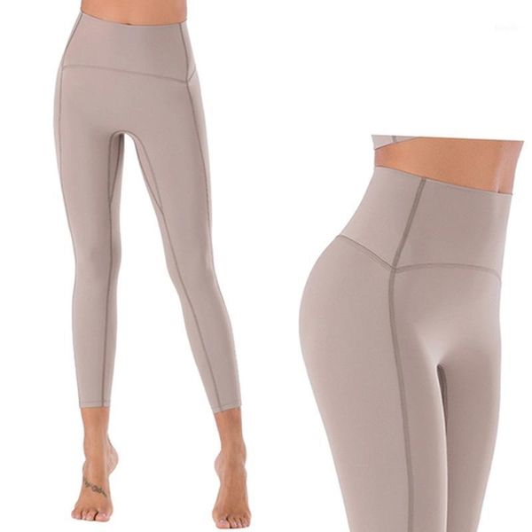 

naked feel woman yoga leggings no camel toe anti-sweat legins fitness second skin gym high waist pants women outfit