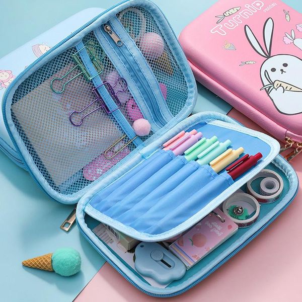 

pencil cases cute pouch korean stationery marker bag case for school boy girls large capacity waterproof box bags