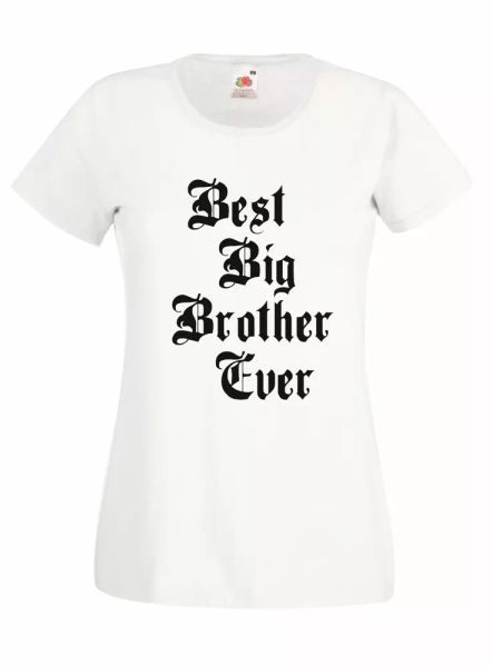 

t-shirt shirt women j2340 big brother ever gift brother bro, White;black