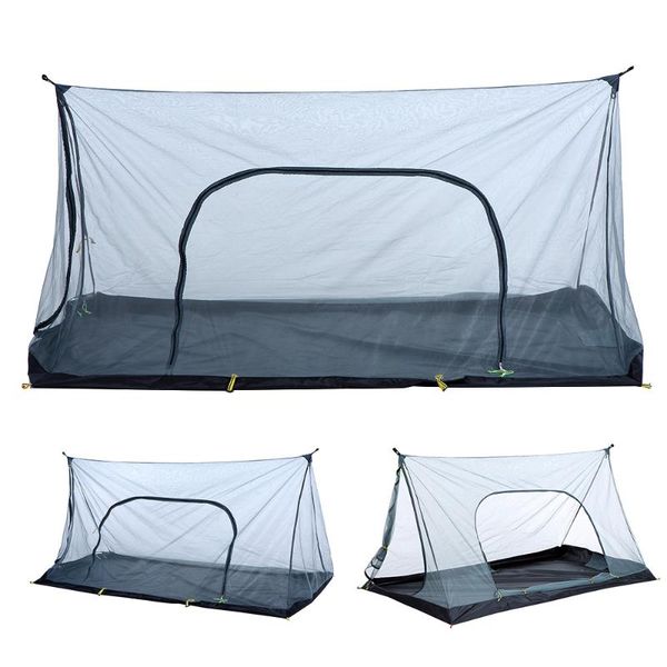 

outdoor camping foldable tent ultralight mesh insect repellent net guard climbing hiking equipment tents and shelters