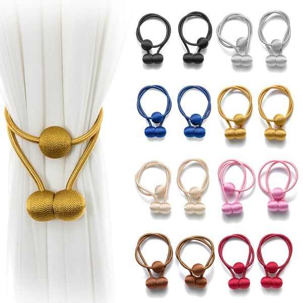 

curtain & drapes 2pcs durable strong magnetic tie backs buckle clips holdbacks