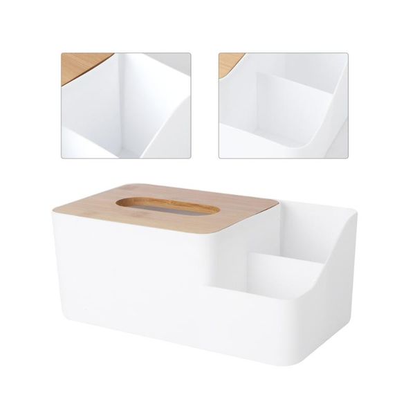 

tissue boxes & napkins 1pc deskcompartment box el multi-purpose storage