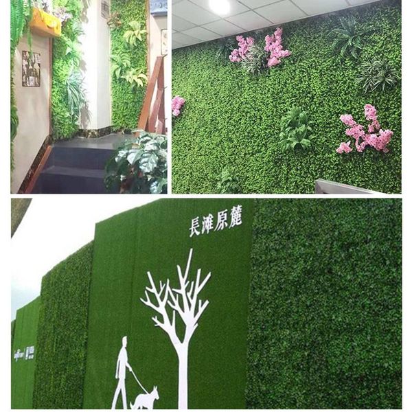 

decorative flowers & wreaths immortal artificial turf plastic lawn greening plant wall false diy outdoor home store background fakelawn deco