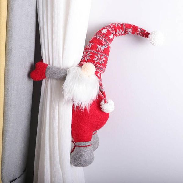 

christmas decorations merry for home window ornament knitted wool curtain hold door button modern decoration