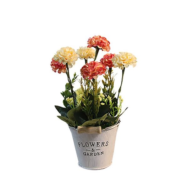 

decorative flowers & wreaths mother's day gift spring hydrangea door bucket wreath wedding decoration flores artificiales artificial mo