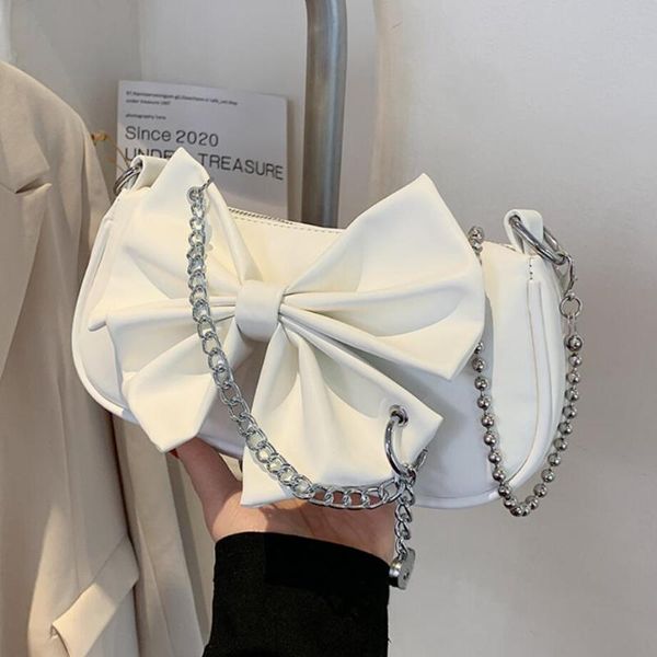 

evening bags bow square crossbody bag 2021 summer high-quality soft pu leather women's designer handbag lovely shoulder messenger