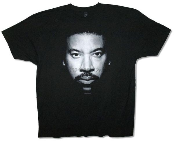 

men's t-shirts lionel richie face image usa tour 2013 mens black t shirt official, White;black