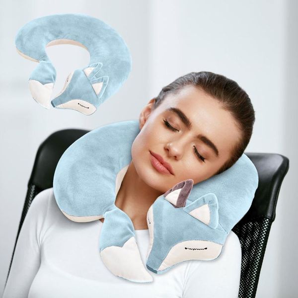 

pillow almohada cervical cartoon animal shape cute u-shaped protect the spine almohadas para dormir cuscini