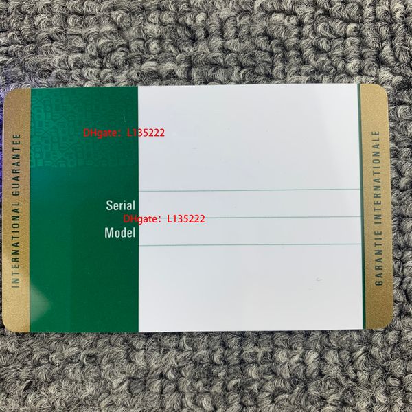 

green security warranty card custom print model serial number address on guarantee card watch box for rolex boxes watches tags, Black;blue