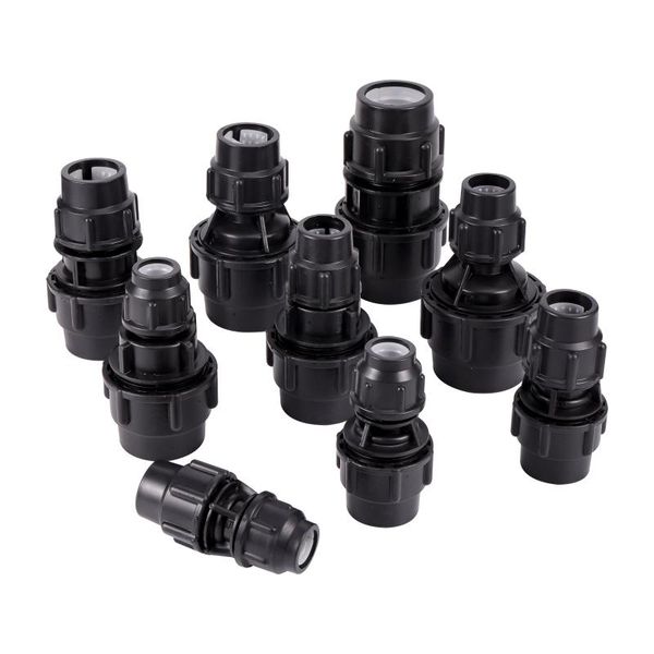 

watering equipments 20/25/32/40/50mm straight reducing pe pvc pipe quick coupling agriculture greenhouse garden irrigation system water tube