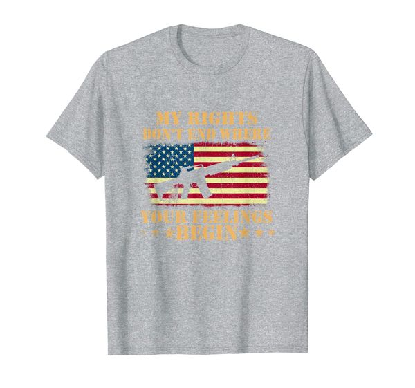 

my rights don't end where your feelings begin t-shirt, White;black