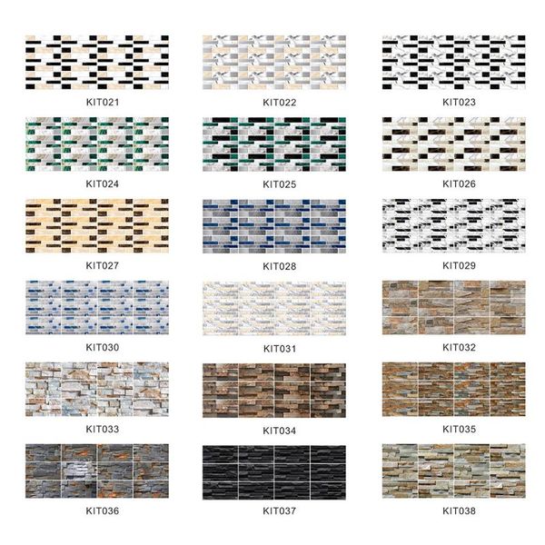 

wall stickers 12pcs imitation 3d crystal tile sticker self-adhesive waterproof for bathroom kitchen pvc wallpapers decor