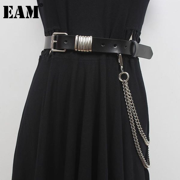 

belts [eam] pu leather black square buckle long wide belt personality women fashion tide all-match spring autumn 2021 1dd9895, Black;brown