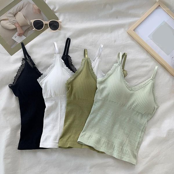 

simple knitted tank for women summer korean slim slimming camisole female carefully machine chic short vest camisoles & tanks, Black;white