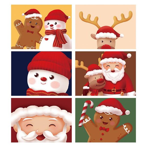 

greeting cards handmade merry christmas mini deer noel tree xmas party year 2022 postcard gift for kid