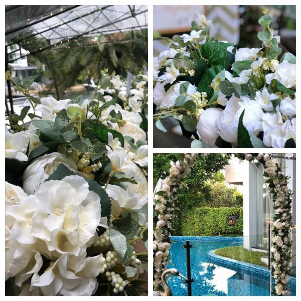 

2021 artificial flower european long row flowers wedding arch road lead all various types decoration for home l party decor, White