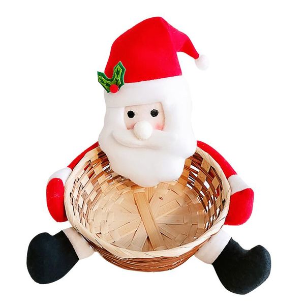 

christmas decorations candy storage basket decoration santa claus gift