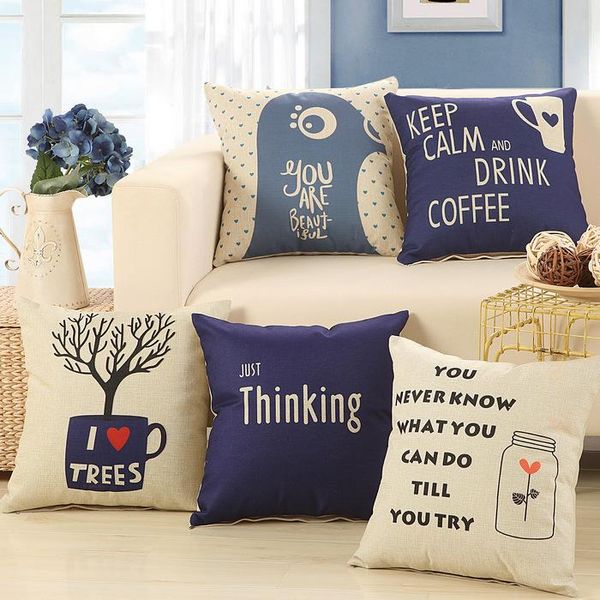 

cushion/decorative pillow 18inch square 45*45cm beige printed home decor cushions include fill inner core sofa seat car office throw pillows